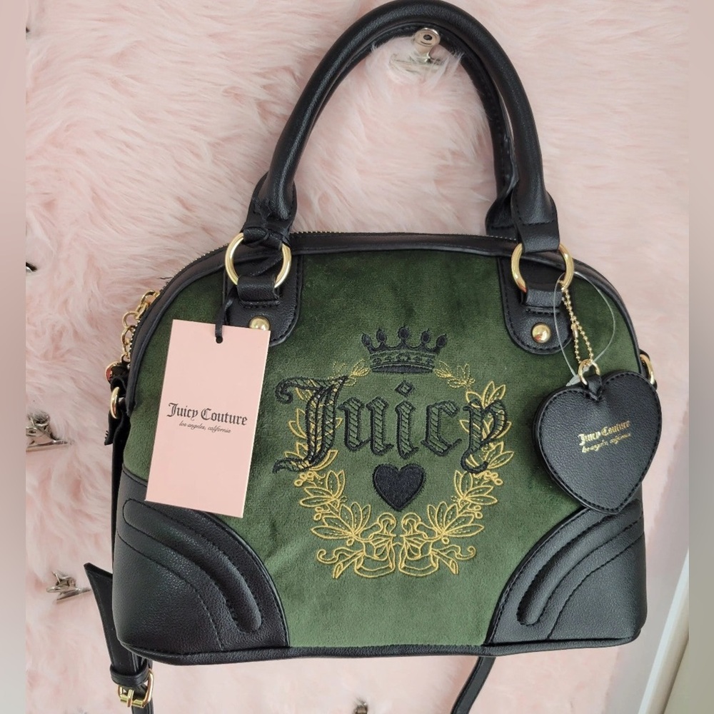 JUICY COUTURE FREE LOVE HERITAGE SATCHEL ✨🖤